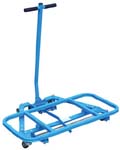 This desk mover features a positive safety latch that automatically locks in the raised position. Desk mover includes heavy duty 2 inch rubber swivel casters for easy mobility.